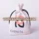 white custom velvet packaging jewelry bags pouch