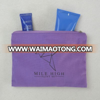 cosmetic plastic zipper pouch