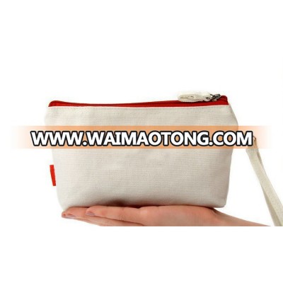 Wholesale Cheap Travel Canvas Cosmetic Zipper Pouch Bag